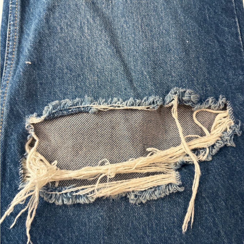 FREE PEOPLE WE THE FREE CRVY Curvy Misfit Flare‎ Jeans Medium Denim 26 - Picture 8 of 14
